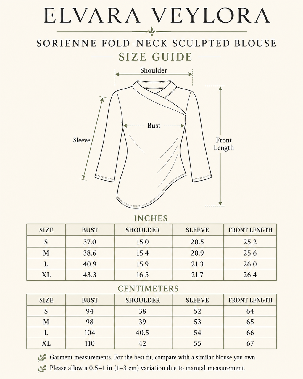 Sorienne Fold-Neck Sculpted Blouse