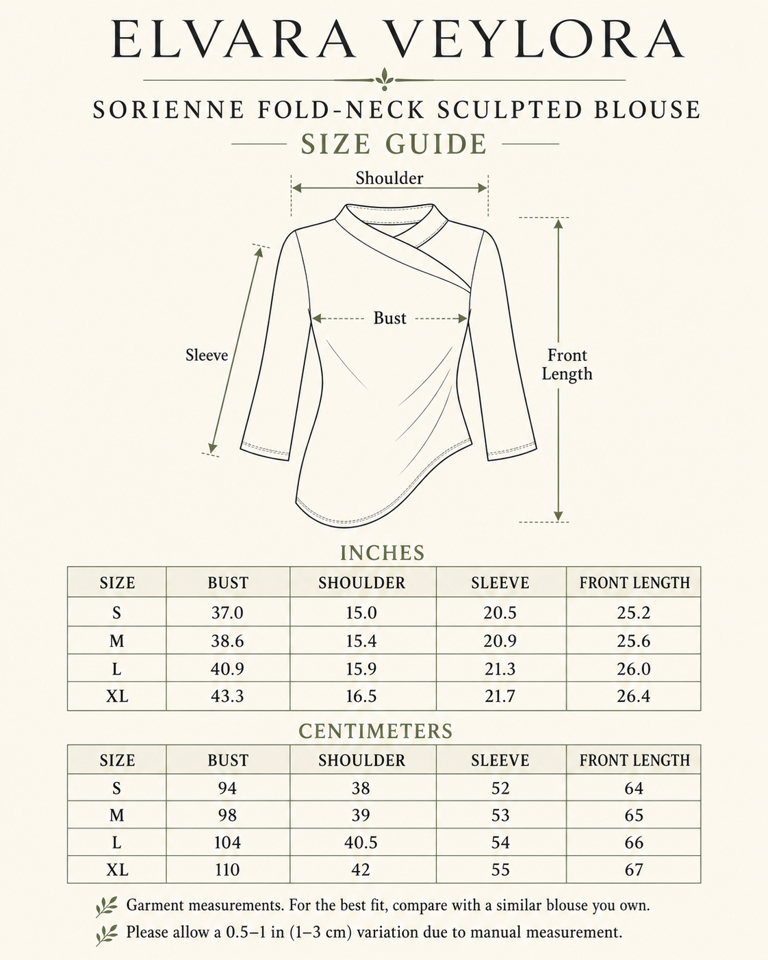 Sorienne Fold-Neck Sculpted Blouse