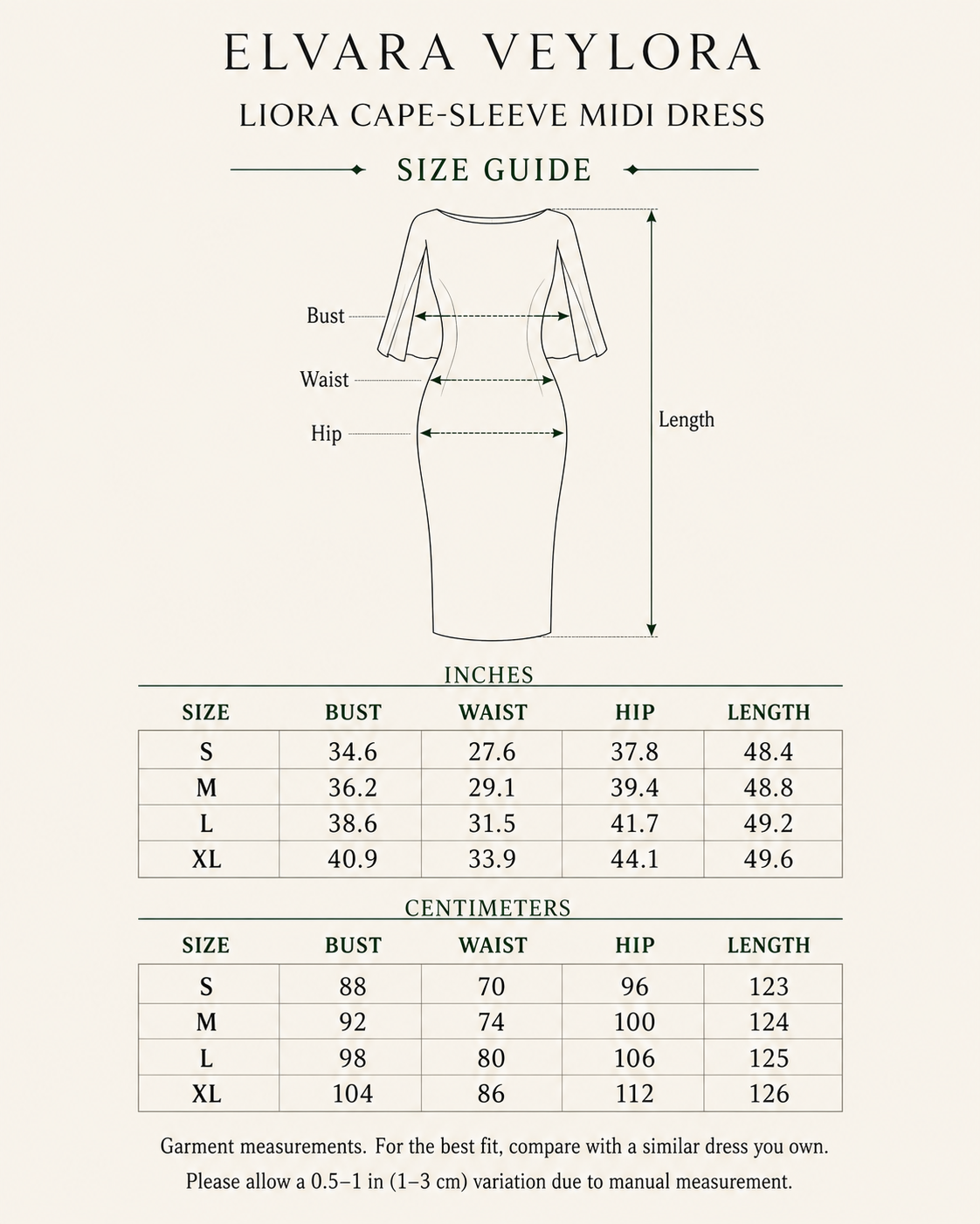 Liora Cape-Sleeve Tailored Midi Dress